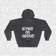 Eyes On Jesus Hoodie, Christian Hoodie, Christian Merch, Christian Aesthetic Hoodie, Christian Apparel, Christian Gift, Christian Streetwear Description 📖 These mineral wash hoodies are made from a blend of 60% cotton and 40% polyester, offering a medium-heavy fabric weight of 8.5 oz/yd² (300 g/m²). They feature a sewn-in label and an oversized fit for comfortable wear. Please note that the mineral wash pattern may show through the design, enhancing the hoodie's signature vintage look. Why You' Christian Streetwear Design, Christian Hoodie Design, Christian Gifts For Him, Christian Brands, God Hoodies, Jesus Merch, Jesus Hoodies, Jesus Clothing, Christian Clothes