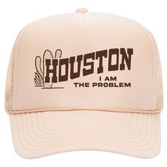 PRICES MAY VARY. Best-Selling: This best-selling trucker hat features our Houston I Am The Problem logo printed on its foam front with attention to every detail. Comfortable: This is the most comfortable trucker hat with its foam front, cushioned soft cloth sweatband, and flexible mesh 5-panel construction that keeps you cool and retains its perfect shape all day and night. Snapback: This popular hat features a slightly curved visor, a classic high-structured crown, and an adjustable snapback cl Western Trucker Hat, I Am The Problem, Popular Hats, Everyday Clothes, Trendy Hat, Vintage Cowboy, Hat For Men, Cowgirl Western, Stylish Hats