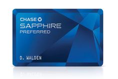 a blue chase sapphire preferred credit card