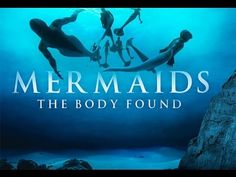 the poster for the movie mermaids, which features several people swimming in blue water