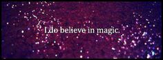 the words i do believe in magic written on a purple background with lots of glitter