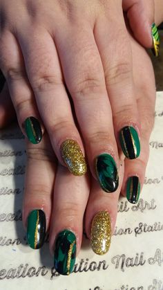 Zelda Nails Art, Zelda Inspired Nails, Loki Nail Art, Loki Inspired Makeup, Marvel Inspired Nails