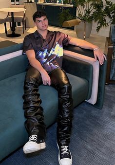 Black Leather Pants Outfit Men, Men Leather Pants Outfits, Leather Pants Mens Outfit, Leather Pants Men, Baggy Leather Pants Outfit Men, Leather Pants Outfit Men, Leather Pants Man, Men’s Leather Pants Outfit, Gay Club Outfit