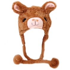 PRICES MAY VARY. Animal costume hat with ear flaps and poms Material: faux-fur construction with fleece lined interior Size: one size fits most, measurement 12 inches in head circumference Great for animal theme party, Halloween animal costume, skiing, cold weather and boarding trips Care: Hand wash and dry flat. If you would like any other kinds of animal hats, please inform us, we have more than 81 kinds of animal hats to choose from. Stay adorably warm at just about any age with our Animal Ha Animal Cosplay, Animal Halloween Costumes, Snowboarding Trip, Woodland Critters, Women Hats, Animal Hats, Hat Embroidery, Halloween Animals, Like Animals