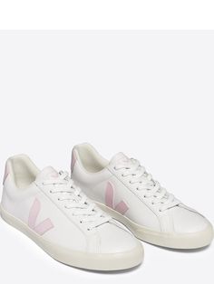 Veja women's esplar logo trainers size & fit standard fit- size up for comfort available in sizes 3-9 details women's Pink Veja, Michelle Keegan, Veja Sneakers, Clean Girl, Data Storage, Pet Gifts, Soft Toy, Fancy Dress, Order Online