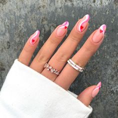 Vday Nails, Almond Acrylic Nails, Nail Swag, Pretty Acrylic Nails, Chic Nails, Short Acrylic Nails