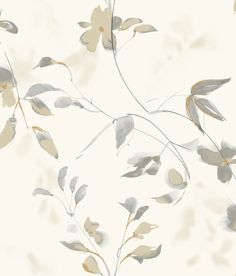 sample linden flower soft neutral peel and stick wallpaper by candice olson 1 Grey And Beige Bedroom Wallpaper, Candice Olson Wallpaper, Linden Flower, Tan Wallpaper, Plein Air Watercolor, Candice Olson, Wallpaper Purple, York Wallpaper, Flower Soft