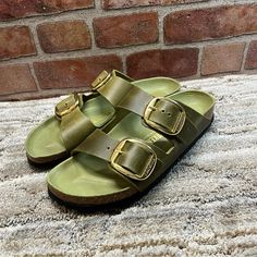 Very Nice Condition Is New With Out Box Birkenstock Green, Shoes Birkenstock, Sandals Women, Birkenstock Shoes, Women's Shoes Sandals, Birkenstock, Womens Sandals, Shoes Sandals, Arizona