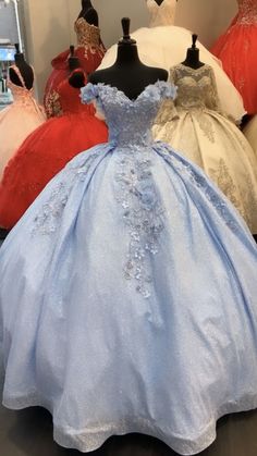 Light Blue Debut Gown, Light Blue Dresses Quinceanera, 15 Quinceanera Dresses Blue, Light Blue Debut Dress, Soft Blue Dress Gowns, Sky Blue Sweet 16 Dress, Moonlight Blue Quince Dress, Blue Cinderella Quinceanera Dresses, Light Blue Quince Dresses With Flowers