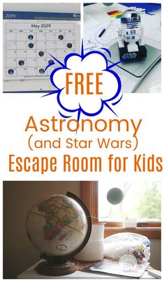 the free astronomy and star wars escape room for kids