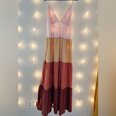 This Dress Has Never Been Worn Before, And Is An Xs. It Was Bought Directly From Anthropologie In Summer Of 2022. The Colors Give A Really Fun Boho Feel To The Dress, Which Fits Very Loosely. The Back Ties Into A Bow That Is Completely Adjustable, And The Straps Can Also Be Adjusted! Pink Sundress Maxi Dress For Date Night, Pink Summer Midi Dress For Casual Wear, Summer Pink Midi Dress For Casual Wear, Casual Pink Summer Midi Dress, Pink Sundress Midi Dress For Date Night, Pink Midi Length Sundress For Date Night, Pink Summer Sundress For Date Night, Casual Pink Maxi Dress For Date Night, Pink Midi Sundress For Date Night