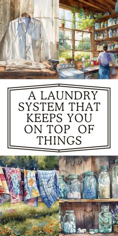 a laundry system that keeps you on top of things in the house and it's important to keep clean