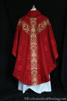 The Classic Gothic Chasuble Clergy Stole Set Our Classic Gothic Chasuble Collection with Y orphrey bands on front and back. Our matching stole comes with tassels. This beautiful clergy stole set is also available as a complete set of liturgical vestments. Please contact us for details. The chasuble is available in a wide selection of Fabrics including: Lichfield Brocade Luther Rose Brocade Fairford Brocade Florence Brocade St. Margaret Brocade Winchester Brocade The orphrey bands are created fro Gothic Priest, Ecclesiastical Vestments, Liturgical Vestments, Luther Rose, Catholic Aesthetic, Priest Stole, Liturgical Art, Clergy Stoles, Santa Margherita