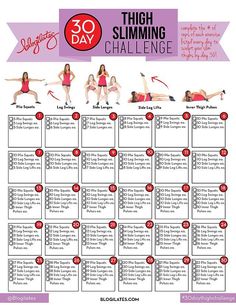 30 Day Thigh Slimming Challenge! | Blogilates: Fitness, Food, and lots of Pilates | Bloglovin’ Plie Squats, 30 Day Fitness, Thigh Exercises, Fitness Challenge, Body Fitness, Motivation Fitness, Yoga Sequences