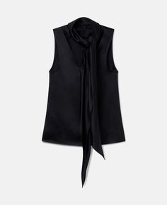 Discover Stella's Midnight black High-Neck Sleeveless Satin Top today. Free standard shipping is available on all orders. Shop online now. Baby Boy Dress, Short Denim Skirt, High Neck Sleeveless, Knitwear Dress, Satin Top, Stella Mccartney Adidas, Back Women, Midnight Black, Tracksuit Bottoms