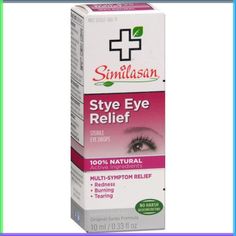 Temporarily relieve minor symptoms associated with styes, such as: redness, painful swelling, tearing. Similasan Stye Eye Relief eye drops are a unique Active Response Formula medicine that stimulates the eye's natural ability to temporarily relieve symptoms of styes, such as painful swelling, redness, and tearing. Similasan eye drops contain no harsh chemicals and will not cause reliance or the rebound effect. Safe for all ages. Eye Stye Remedies, Dry Eyes Causes, Irritated Eye, Eyes Problems, Eye Drops, Homeopathic Remedies, Dry Eyes, Eye Health, Blood Vessels