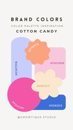 the brand colors for cotton candy