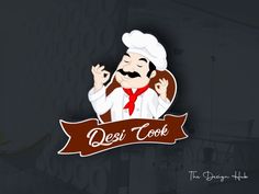 the logo for desi cook