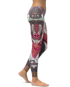 Are you ready to enter the magical Disney world when wearing this cartoon inspired leg fashion piece? Take a yoga break in the Rafiki inspired leggings to improve your Zen lifestyle. Comfort is unbeatable when it comes to the soft and stretchy fabric that features a gorgeous light and breathable finish for elevated style. Everyone will turn to your advice when they see you wearing Rafiki the Wise Baboon print. The light fabric is so soft and stretchy; you will feel completely at ease as you go about your day in these unique leggings. Zen Lifestyle, Unique Leggings, Elevated Style, Baboon, Break In, Yoga Leggings, Stretchy Fabric, Light Fabric, Disney World