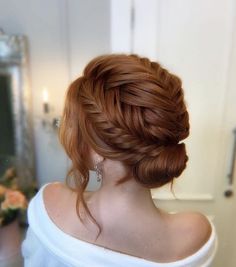 Auburn Hair, Easy Hairstyles For Long Hair, Bride Hairstyles, Up Hairstyles, Hair Looks, Hair Tutorial, Medium Hair Styles, Bridal Hair