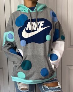 Reworked cut out sweatshirt inspired by sea glass🌊made from gently used fabrics Size men's Large (perfect oversized fit for smaller people)  *message me for exact measurements or try on pics!! *READY TO SHIP IN 1-2 DAYS!! *BUNDLE with another rework for $10 OFF *tags/ patchwork hoodie, cut out sweater, upcycled hoodie, vintage, reworked sweater, swoosh logo, earth day, small business, lava lamp, artist, colorful double swoosh Refashioned Sweatshirt, Reworked Clothes Diy, Upcycle Clothes Diy Refashioning, Reworked Sweater, Lamp Artist, Diy Sweatshirt Refashion, Upcycled Hoodie, Reworked Hoodie, Reworked Sweatshirts