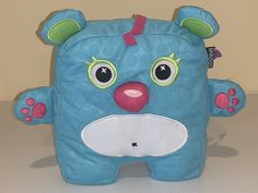 Inkoos 2012 Monster Blue Plush Square Stuffed Toy Pillow 10" EUC Very good, well cared for. Tush tag is intact but worn.  Stored in my smoke free home. Monster Pillows, 10 Picture, Stuffed Toy, Dog Stuff, Animal Pictures, Square, Pillows, Toys, 10 Things