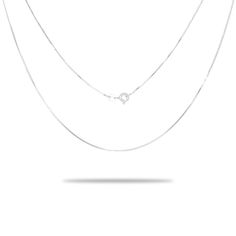 1.0mm Snake Chain Sterling Silver Available in 16" and 20" Lengths Silver Minimalist Snake Chain Charm Necklace, Minimalist White Gold Necklace With Lobster Clasp, Minimalist Round Curb Chain Necklace, Minimalist Round Charm Necklace With Box Chain, Minimalist Adjustable Snake Chain Necklace, Minimalist Chain Necklace With Lobster Clasp, White Gold Snake Chain Jewelry, Minimalist Snake Shape Necklace With Adjustable Chain, White Gold Snake Chain Jewelry With Lobster Clasp