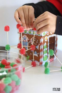 Candy for Christmas, I bet you have plenty! I love to build with candy and gumdrops are perfect for candy engineering projects like this Santa’s Chimney STEM Challenge. Candy For Christmas, Santa Chimney, Fun Stem Activities, Gum Drop