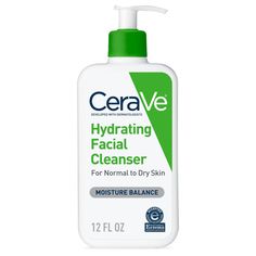 Developed with dermatologists, CeraVe Hydrating Facial Cleanser is a unique formula that cleanses, hydrates and helps restore the protective skin barrier with three essential ceramides (1, 3, 6-II). The formula also contains hyaluronic acid to help retain skin’s natural moisture. Holds National Eczema Association (NEA) Seal of Acceptance SUITABLE FOR: Daily cleansing morning (AM) and night (PM) for normal to dry skin, including sensitive skin, as a facial cleanser, body wash and/or hand soap. Un Cerave Face Wash, Cerave Hydrating Facial Cleanser, Hydrating Face Cleanser, Reduce Oily Skin, Cerave Cleanser, Hydrating Facial Cleanser, Cerave Skincare, Hydrating Face Wash, Daily Face Wash