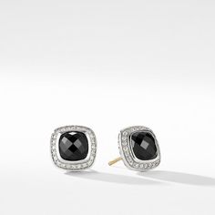 Earrings with Black Onyx and Diamonds David Yurman Earrings, Luxury Jewelry Brands, Black Orchid, Engagement Ring Styles, High Jewelry, David Yurman, Elegant Earrings, Diamond Gemstone, Designer Earrings