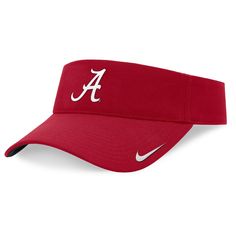 From your backyard to the stadium, this Alabama Crimson Tide On-Field Ace visor is ready for spending sunny days outside. It's the same Nike gear the Alabama Crimson Tide players and coaches wear and features sweat-wicking Dri-FIT technology. An adjustable closure provides a customizable fit and comfortable feel. Light Grey Leggings, Nike Gear, Pants Shirt Men, Sneaker Dress Shoes, Alabama Crimson, Alabama Crimson Tide, Crimson Tide, Handbag Backpack, Men's Nike