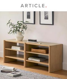 a book shelf with books and magazines on it