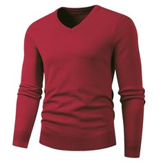 Enrich your shopping list wisely at GeraldBlack.com. Men's Winter Wine Red Thicken Cotton V Neck Sweater Pullover #Ialwayslooksexy #headturner #styleiseverything #imtoosexy #getyoursexyon Male Sweater, Male Sweaters, Boy Jumper, Men Pullover, Mens Sweaters, Red Sweatshirt, Jersey Sweatshirt, Sweatshirts Pattern, Sweater Men