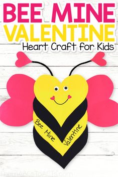 bee mine valentine craft for kids to make