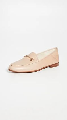 Sam Edelman Loraine Loafers | Shopbop Classic Calf Leather Flat Slip-ons, Classic Business Flats With Branded Heel Counter, Elegant Calf Leather Flat Slip-ons, Elegant Flat Calf Leather Slip-ons, Classic Calf Leather Slip-ons, Elegant Almond Toe Flats With Leather Footbed, Sam Edelman Loafers, Capsule Wardrobe Women, Chic Flats