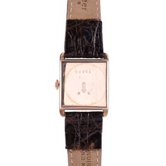 Vintage Swiss Zenith Art Deco mens rose gold wrist watch, circa 1930. This 9 karat rose gold square case wrist watch features a restored original silver dial and enamel numerals. The Zenith Art Deco watch has a 17 jewel movement. Case #75834, 9-1/2 ligne. [SSHO 412] Warranty This watch comes with a full 18 month warranty from the date of purchase. Antique Rectangular Watch Band For Formal Occasions, Classic Square Watch For Formal Occasions, Classic Square Watches For Formal Occasions, Classic Square Formal Watches, Art Deco Rectangular Watch With Diamond Hour Markers, Art Deco Rectangular Watch With Diamond Markers, Vintage Rectangular Watch Accessories With Diamond Hour Markers, Timeless Square Watch Accessories For Formal Occasions, Classic Square Watches With Diamond Hour Markers