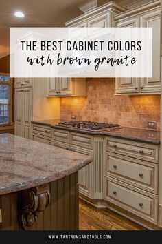 the best cabinet colors with brown granite