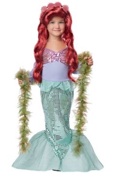 Great Shopping Brand New Lil' Mermaid Ariel Sea Princess Toddler Halloween Costume, Halloween Toddler Mermaid Costumes, Festa Power Rangers, Girls Mermaid Costume, Little Mermaid Costume, Carnaval Costume, Mermaid Kids, Girls Fancy Dress, California Costumes, Mermaid Halloween