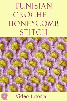 the video guide to crochet honeycomb stitch