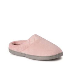 Dearfoams-Darcy Clog Slipper - Women's Enjoy laidback comfort in the Dearfoams Darcy clog slipper. The soft velour design, memory foam cushioning, temperature regulating construction, and durable outsole make for a well-rounded fit, whether indoors or out. Clog Slippers, Womens Slippers, Memory Foam, Clogs, Slippers, Design