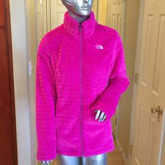 The North Face | Hot Pink Faux Fur Jacket Full Zip Two Front Zip Pockets Lined Women’s Size Small New Without Tags! Approximate Measurements Laying Flat: Length 26.5”, Armpit To Armpit Across Chest 19”, Shoulder To End Of Sleeve 25.5”. #45 Pink Faux Fur Jacket, Pink Faux Fur, Teddy Jacket, The North Face Jackets, North Face Jackets, Faux Fur Jacket, North Face Jacket, Fur Jacket, North Face