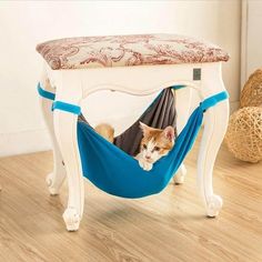 Soft Hanging Cat Bed Hammock - MaviGadget Bed Hanging, Pet Hammock, Hammock Bed, Hanging Hammock, Hanging Bed, Soft Bed, Cat Hammock, Pet Kitten