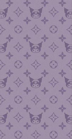 a purple wallpaper with an image of a dog's head and crossbones