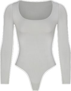 a women's white bodysuit with long sleeves