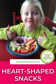 Heart-Shaped Snacks – Green Kid Crafts Heart Shaped Snacks, Math Design, Craft Box Subscription, Discovery Box, Cupcake Holder, Food Kids, Variety Of Fruits, Stem Science, Activity Kits