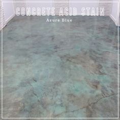 the concrete floor has been cleaned and is ready to be used as a decorative area