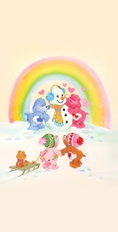 Care Bear Fall Wallpaper, Care Bears 1980s, Vintage Carebear Aesthetic