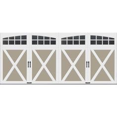 an image of a garage door with windows