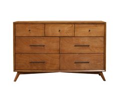 IDEAZ 1578APB Brown Mid Century 7 Drawer Dresser Brown 1578APB Midcentury Dresser, Mid Century Dresser, Mid Century Modern Wood, Mid Century Modern Bedroom, 7 Drawer Dresser, Wood Joinery, Wood Dresser, Double Dresser, Modern Dresser