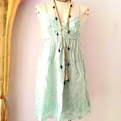 Ambercrombie + Fitch Babydoll Eyelet Mintgreen Dress Is Super Cute, Cool For The Summer. Nwt , Size Small Sleveless Brand New. Supa Cool! #Norivalsvintage#Cottagecore#Barbie#Boho #Dress 60.00 Nwt Boho Girl Modern Nwt Green Pastel Mint Babydoll Boho Cottage Core Summer Flowy Dresses, Maxi Shift Dress, Floral High Low Dress, High Low Midi Dress, Amanda Uprichard Dress, Embroidered Tunic Dress, High Low Maxi Dress, Hi Low Dresses, Boho Girl